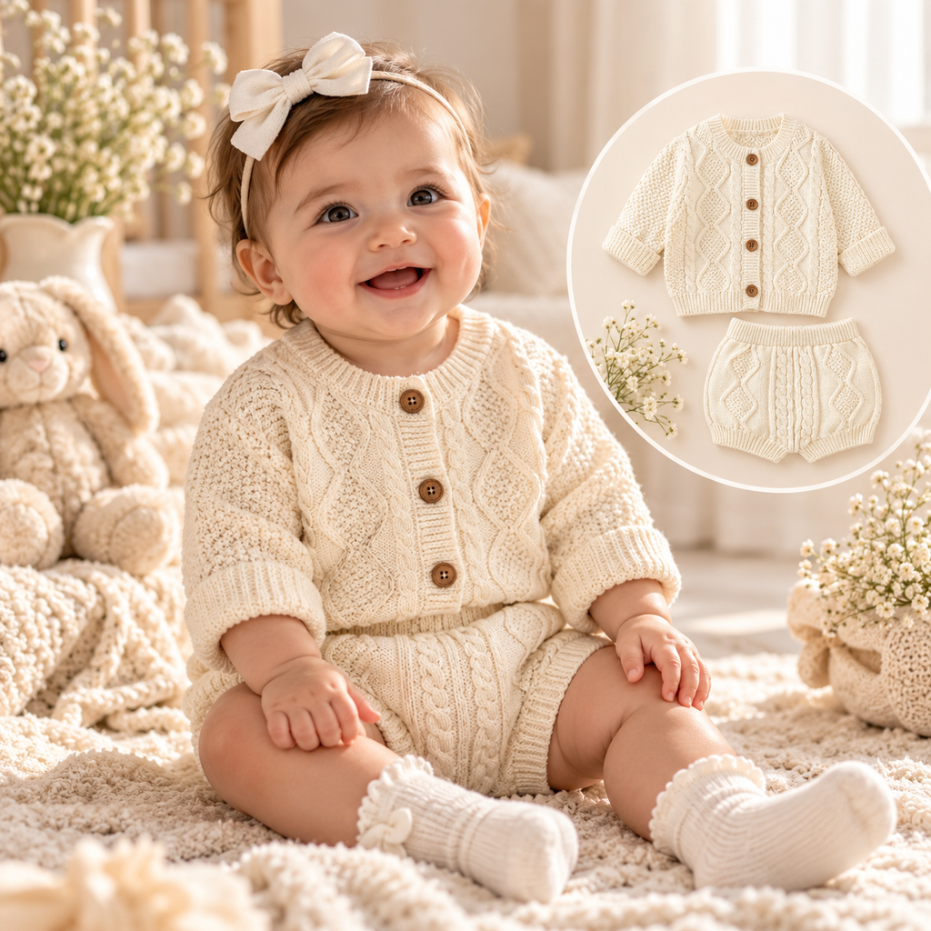 The Little Heritage Knit Set 🤍