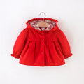 Newborn Baby Girl Clothes Spring And Autumn Solid Color Baby Girl Coat Simple Girl'S Windbreaker
