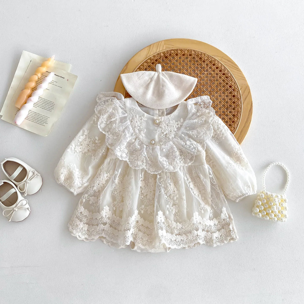 The Amélie Lace Romper Dress