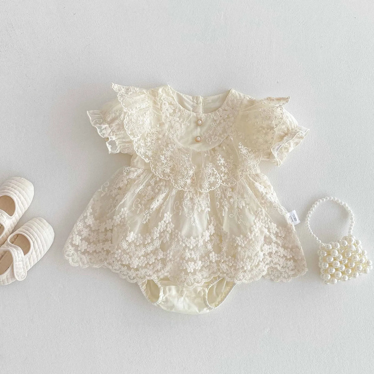 The Amélie Lace Romper Dress